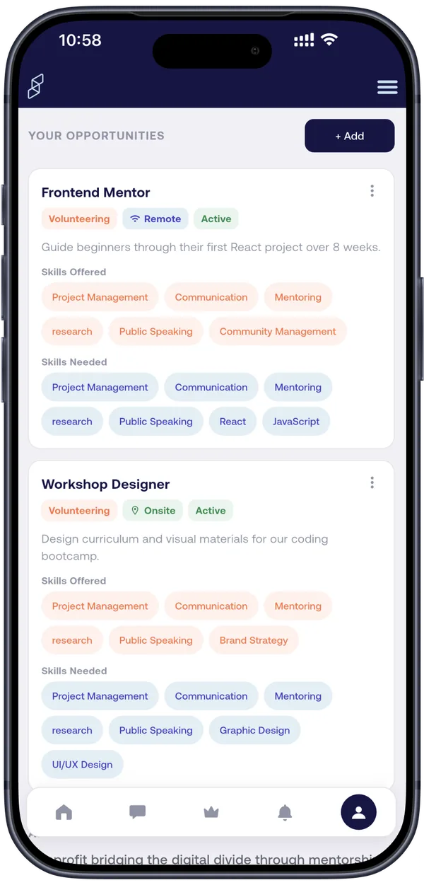 Swaplyst: your posted opportunities